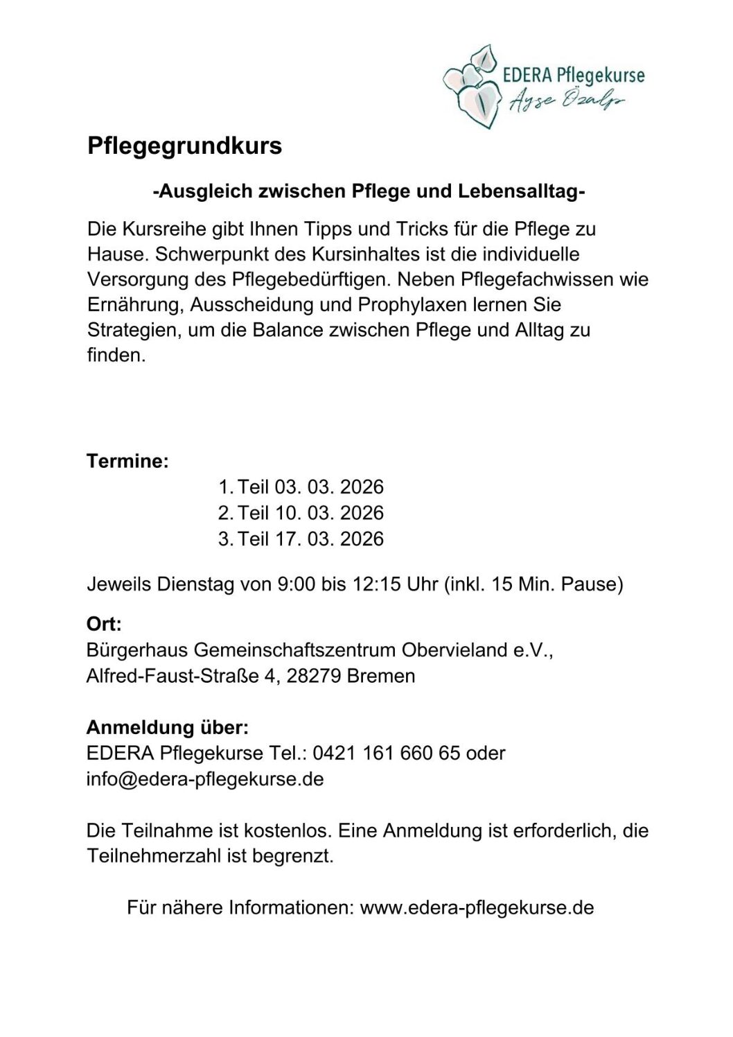Pflegegrundkurs 03. 03. – 17. 03. 2026-1